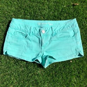 American Eagle Teal Shorts Size 4